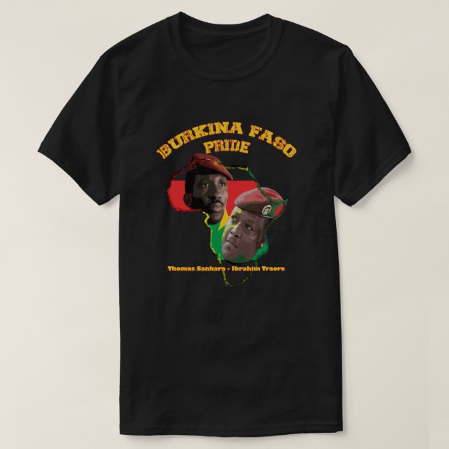 Burkina Faso Pride Thomas Sankara Ibrahim Traore T Shirt (Design framsida)