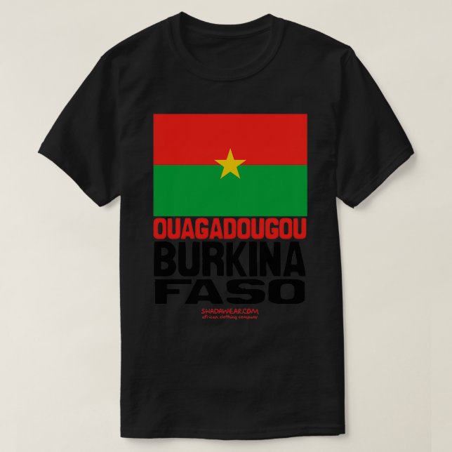 Burkina Faso representerar T Shirt (Design framsida)