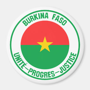 Burkina Faso rundaEmblem Magnet
