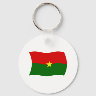 Burkina Fasos flagga Nyckelring