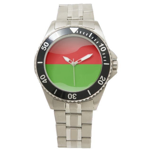 Burkina-flagga Armbandsur (Framsida)