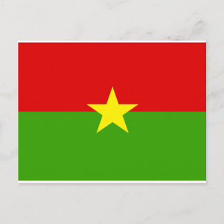 Burkina Flagga Vykort