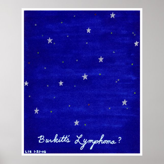 Burkits lymphoma-utskrift poster (Framsidan)