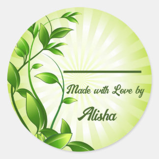 Burklock för konserveringsburkar runt klistermärke