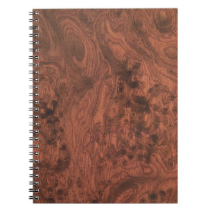 Burl Mahogany Wood Struktur Anteckningsbok