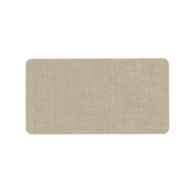 Burlap-adressetikett Adressetikett (Framsidan)