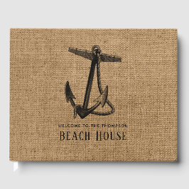 Burlap Anchor Beach House Gästböcker