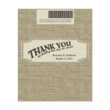 Burlap Candy Pub Wrapper Favor