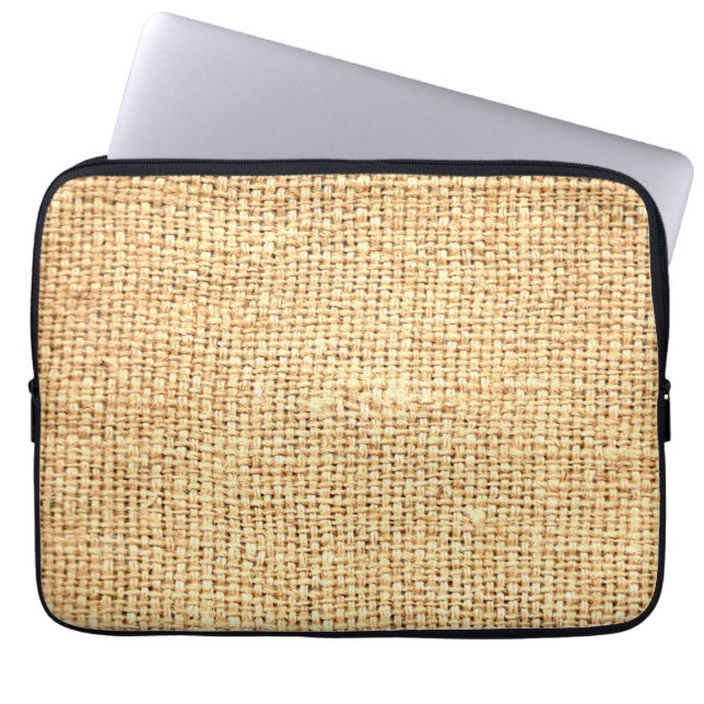Burlap Coffee Sack Laptop Fodral (Framsidan)