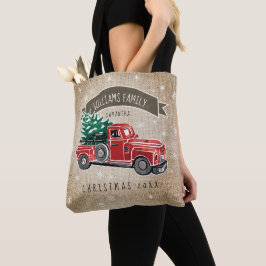 Burlap för Faux för Monogram för Tygkasse