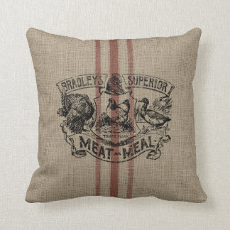 Burlap Grain Sack Kudde
