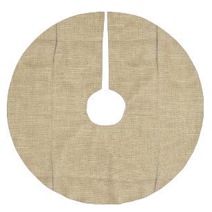 Burlap Gunnys Sack Julgransmatta Borstad Polyester