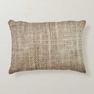 Burlap Hessian Background Struktur Prydnadskudde