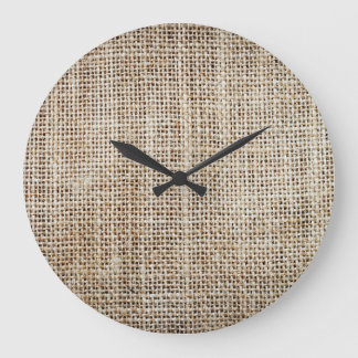 Burlap Hessian Background Struktur Stor Klocka