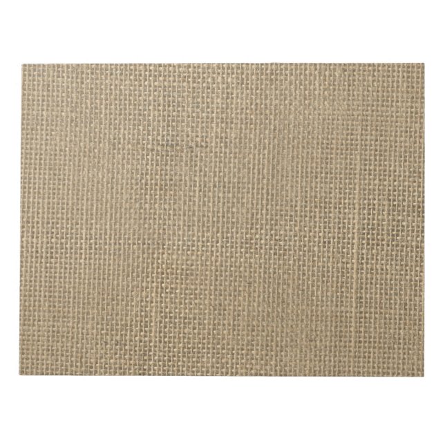 Burlap i Natural Beige Anteckningsblock (Framsida)