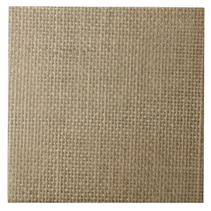 Burlap i naturlig beige kakelplatta