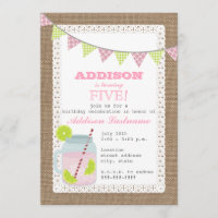 Burlap inspirerad rosa lemonade- &