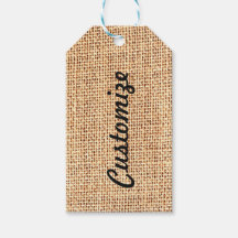 Burlap Jute Customized Gift-Märkre