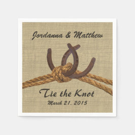 Burlap och Horseshos Pappersservett