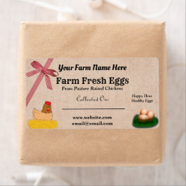 Burlap och Play Farm Fresh Chicken Eggs Fraktsedel