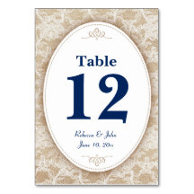 Burlap och Snöre med flottans blå nummer