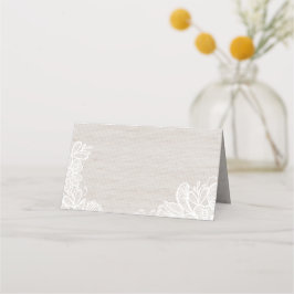 Burlap och Snöre Placeringskort