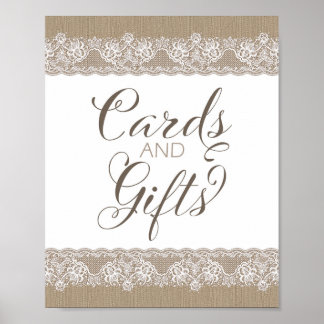 Burlap och Snöre Rustic Bröllop, Möhippa Sign Poster