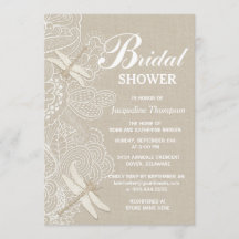 Burlap och Snöre Rustic Möhippa