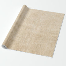 Burlap Rustic Khaki Tan Wrapping Papper
