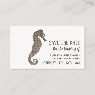 Burlap Seahorse, Spara datum Tilläggskort