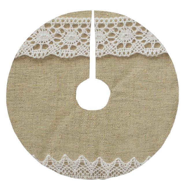 Burlap, snöre väv struktur. julgransmatta borstad polyester (Framsidan)