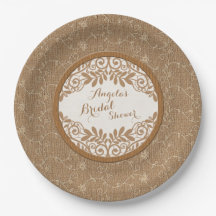 Burlap Snöre Wood Rustic Bröllop Möhippa
