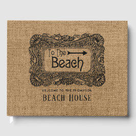Burlap Strandhus Gästböcker