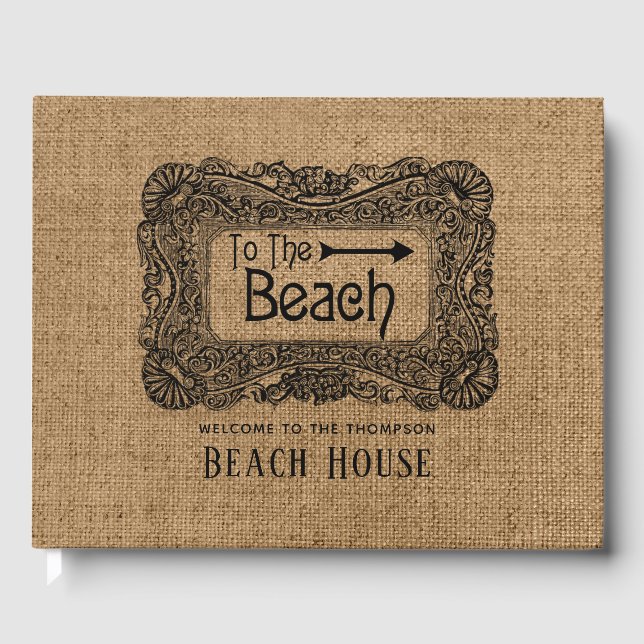 Burlap Strandhus Gästböcker (Framsida)