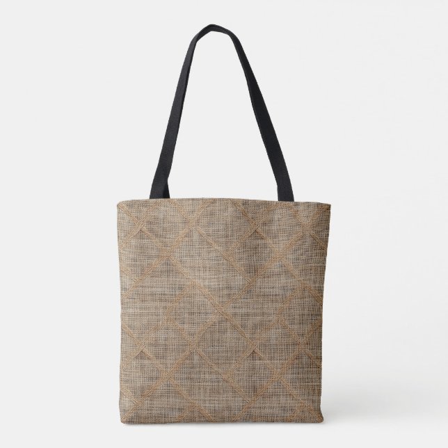 Burlap tote tygkasse (Baksida)