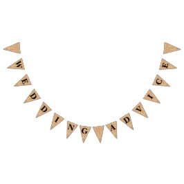 BurlapJuteBunting "brölloprådgivning ", Vimplar