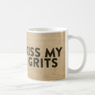 Burlapkyss min grus kaffemugg