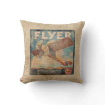 Burlapvintageflygplan