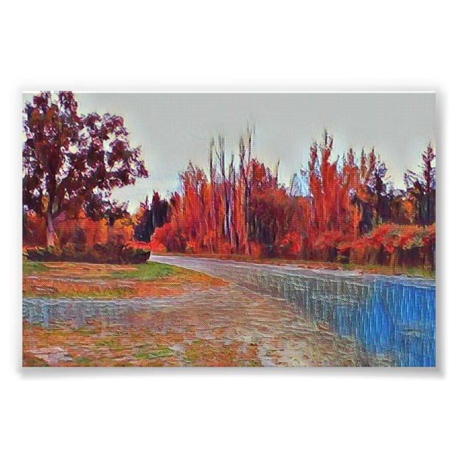 Burleigh Falls Paint 15 cm x 10 cm Foto Poster (Framsidan)