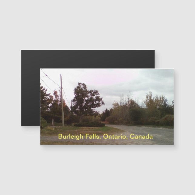 Burleigh Falls Träd 8 cm x 5 cm Magnetiskt kort (Fram/baksida)