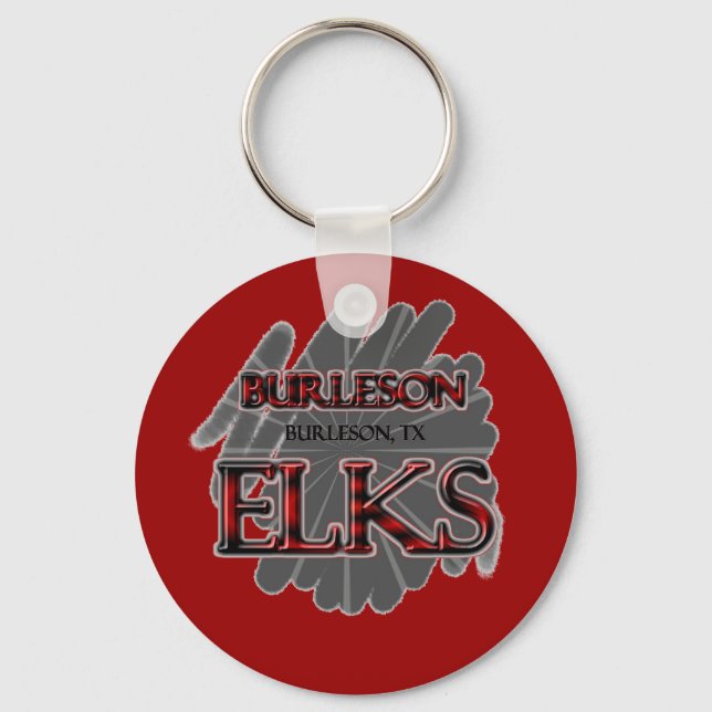 Burleson High School ELKS - Burleson, TX Nyckelring (Framsida)