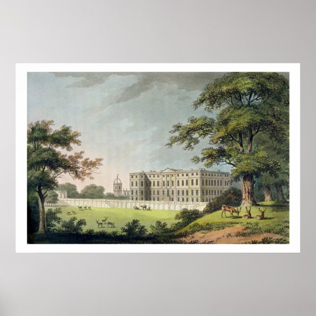 Burley, Rutlandshire (färg litho) Poster (Framsidan)