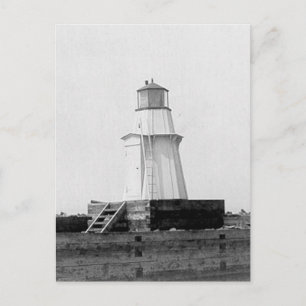 Burlington Breakwater North Lighthouse Vykort