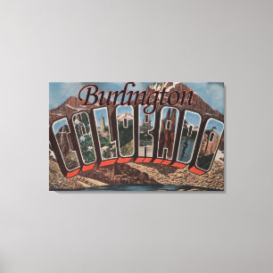 Burlington Colorado - stora brevplatser Canvastryck