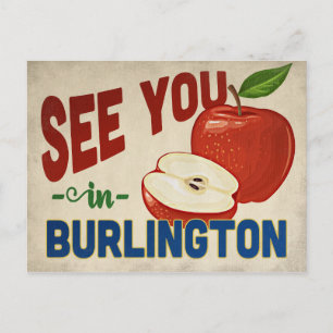 Burlington North Carolina Apple - Vintage resor Vykort