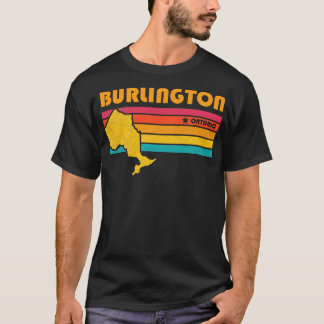 Burlington Ontario Canada Vintage Distress Souve T Shirt