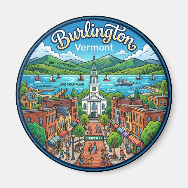 Burlington USA Magnet (Framsidan)