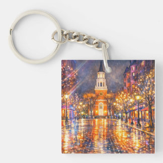 Burlington Vermont Church Street Akrylnyckelring