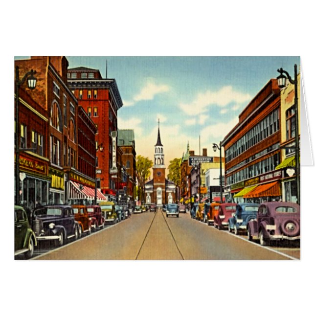 Burlington Vermont Hälsningskort (Framsidan Horizontal)