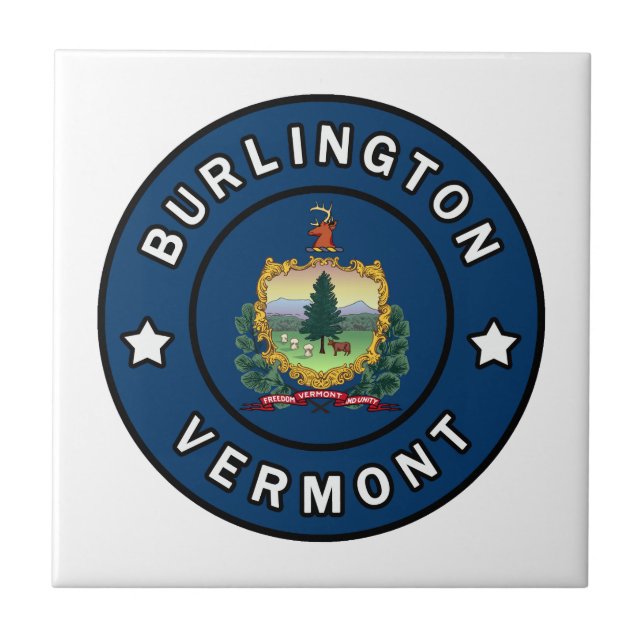 Burlington Vermont Kakelplatta (Framsidan)